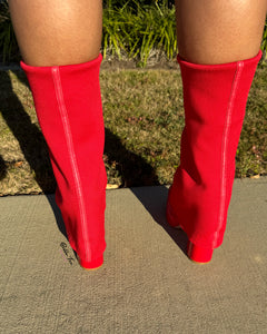 Bella Tre "Skylar" Boots- Red